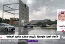 Photo of محلل طقس: استمرار الأمطار على بعض مناطق المملكة حتى الأسبوع المقبل