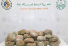 Photo of حرس الحدود بالمدينة المنورة يحبط تهريب 136.9 كيلوجرام من الحشيش