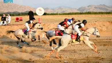 Photo of انطلاق سباق الفروسية الخامس بمحافظة الحجرة