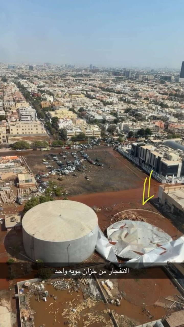 خزان المياه المنهار ومحيط الموقع في جدة