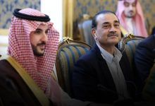وزير الدفاع الأمير خالد بن سلمان خلال الاجتماع الرباعي في طهران