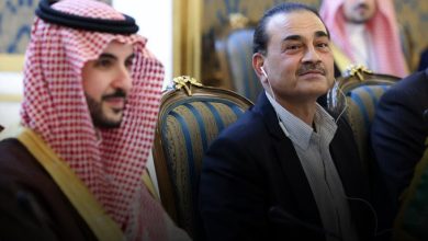 وزير الدفاع الأمير خالد بن سلمان خلال الاجتماع الرباعي في طهران