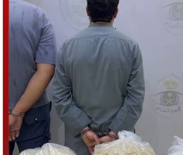 لقطة من فيديو الأمن العام للمضبوطات في قضية ترويج 42 كيلوجرامًا من الشبو بجدة