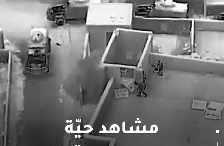 مشاهد من المداهمة الأمنية في قرية الجديدة بمحافظة الكرك