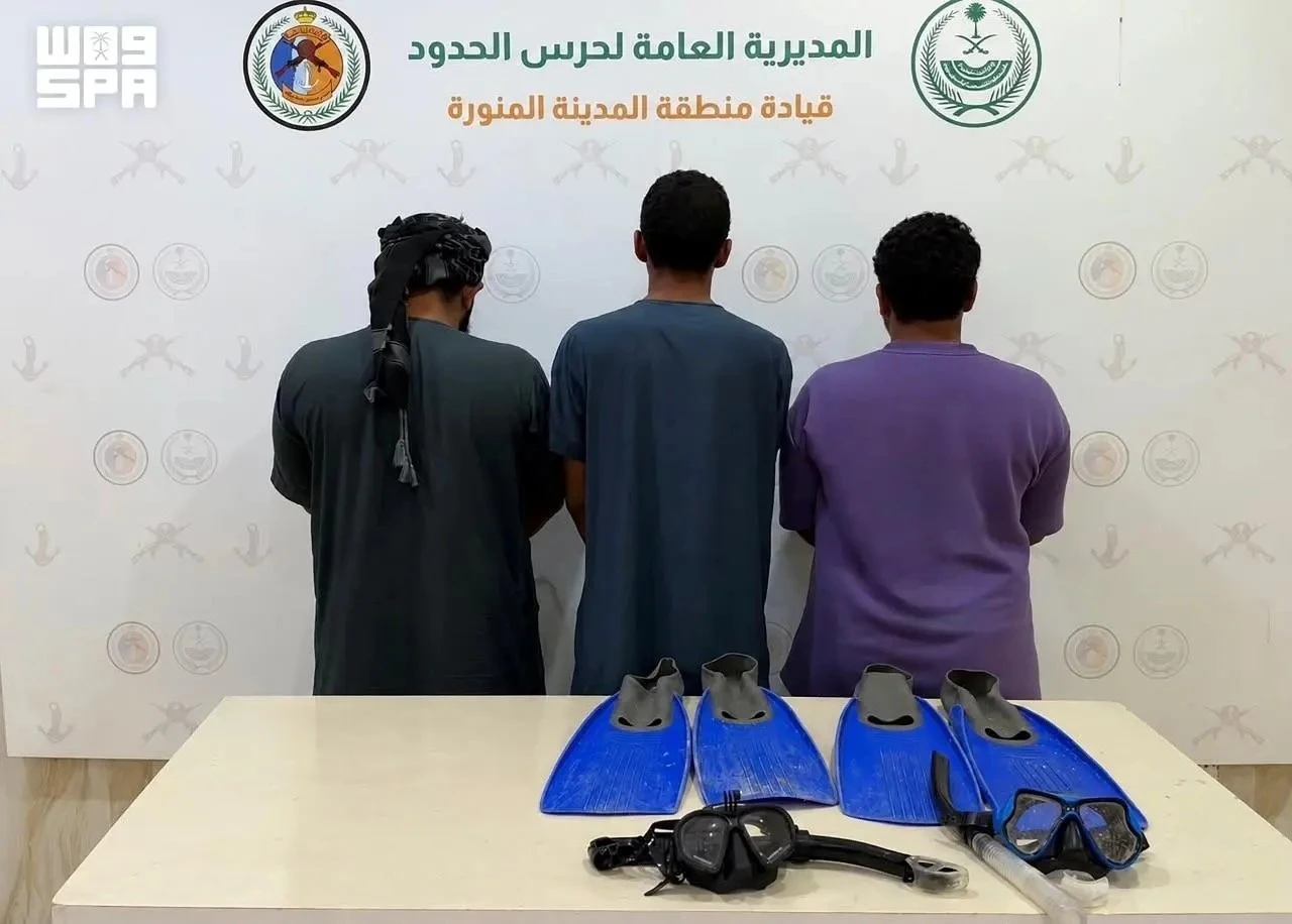 ضبط 3 مخالفين لصيدهم دون ترخيص في ينبع